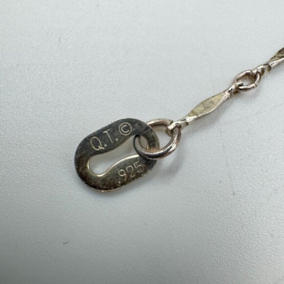 Vtg 18" Freshwater Pearl Necklace Sterling 925 w/Pearl Daisy & Turquoise Pendant - Picture 7 of 16